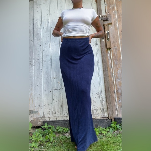 Midnight blue celestial long skirt - Picture 1 of 7